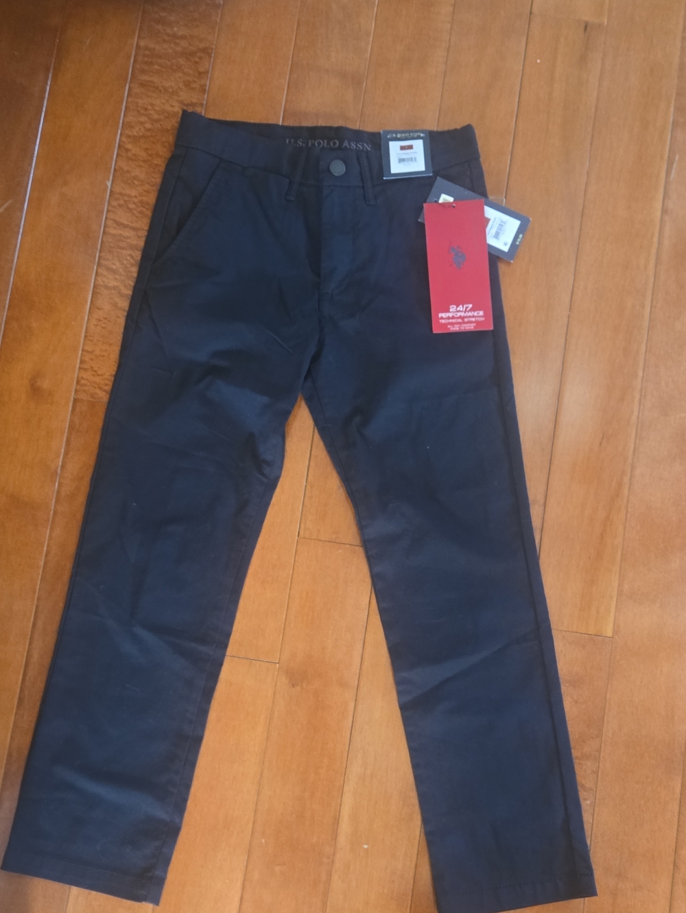 U.S. Polo Assn. Men’s Black Chino Pants